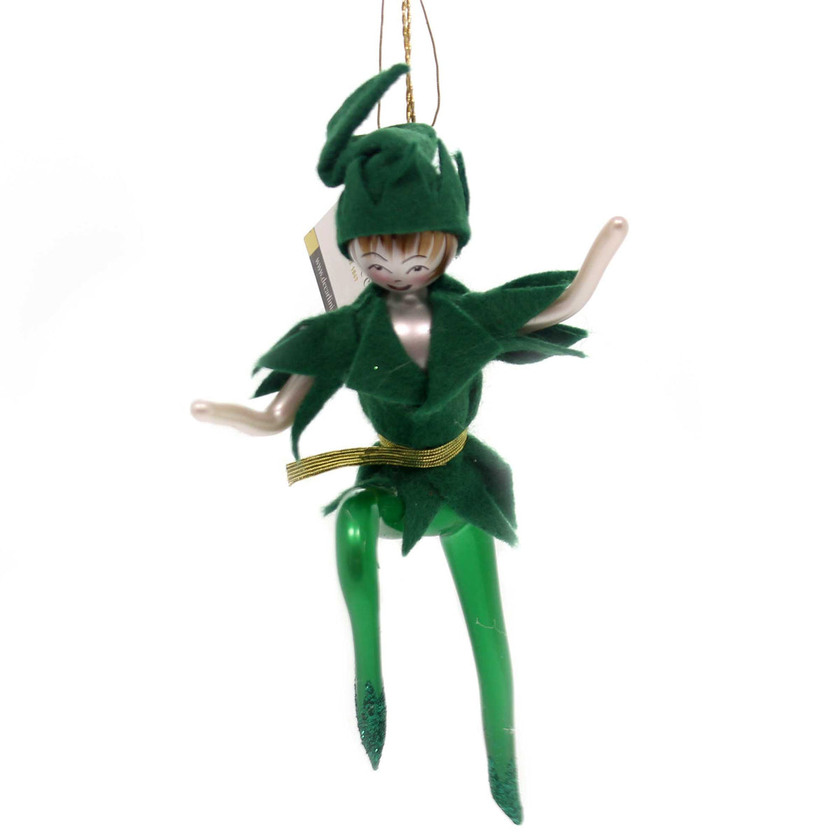 (37709) Pre-Order De Carlini Peter Pan, 6.50 Inch, Nusery Rhyme Ornament Italian Om4136