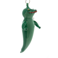 (37711) De Carlini Italian Ornaments Alligator, 6.50 Inch, Ornament Italian Peter Pan A5427c