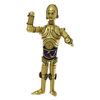 (37782) De Carlini Gold Robot, 8.75 Inch, Ornament Italian Sb0183