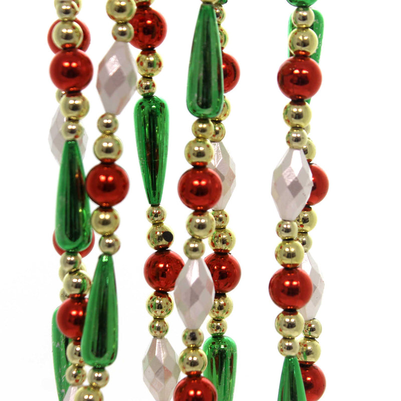 Kurt S. Adler Mult Color Bead Drop Garland - - SBKGifts.com