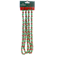 (37890) Christmas Red And Green Garland, 108.00 Inch, Tree Trimming H0271