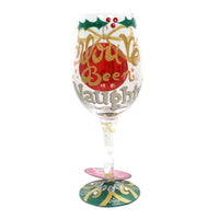 (37947) Tabletop Naughty X-Mas, 9.00 Inch, Love My Wine Glass 6000221