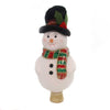 (37975) Tree Topper Finial Snowman Tree Topper, 7.75 Inch, Finial Glittered 71669