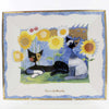 (37) Home & Garden Two Cats And Sunflower Plate, 1.75 Inch, Wachtmeister Limited Edition 78021185