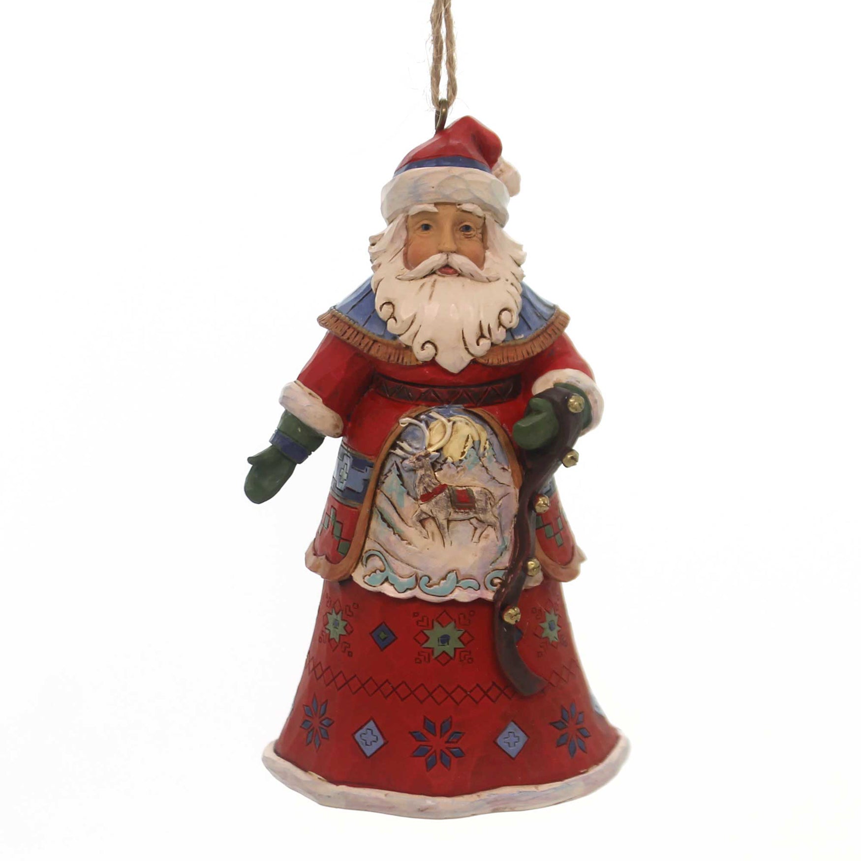 Jim Shore Lapland Santa W/Strap Ornament Polyresin Heartwood Creek ...