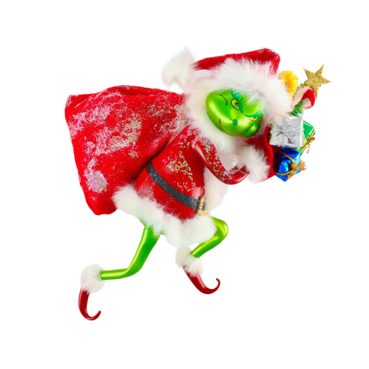 (63943) Pre-Order The Ornament King Green Meanie, 9.00 Inch, Grinch Suess Italian Ornament 49024