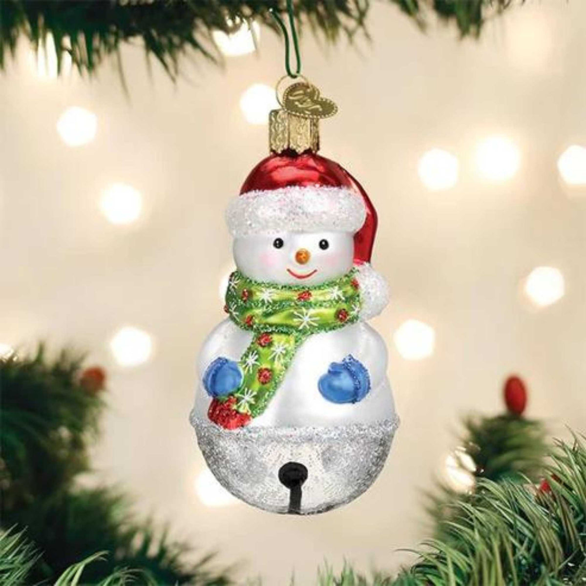 Old World Christmas Jingle Bell Snowman - - SBKGifts.com