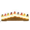 (39318) Shiny Brite Snowman Candolier, 6.50 Inch, Electric 9 Lights Christmas 4027595