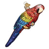 (39374) Old World Christmas Tropical Parrot, 1.75 Inch, Talk Brightly Colored Plumage 16117