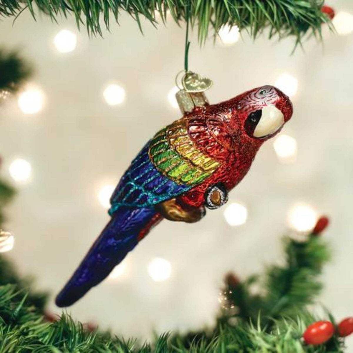 Old World Christmas Tropical Parrot - - SBKGifts.com