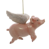 (39601) Kurt S. Adler Flying Pig Ornament, 3.00 Inch, Wings Cincinnati C8524