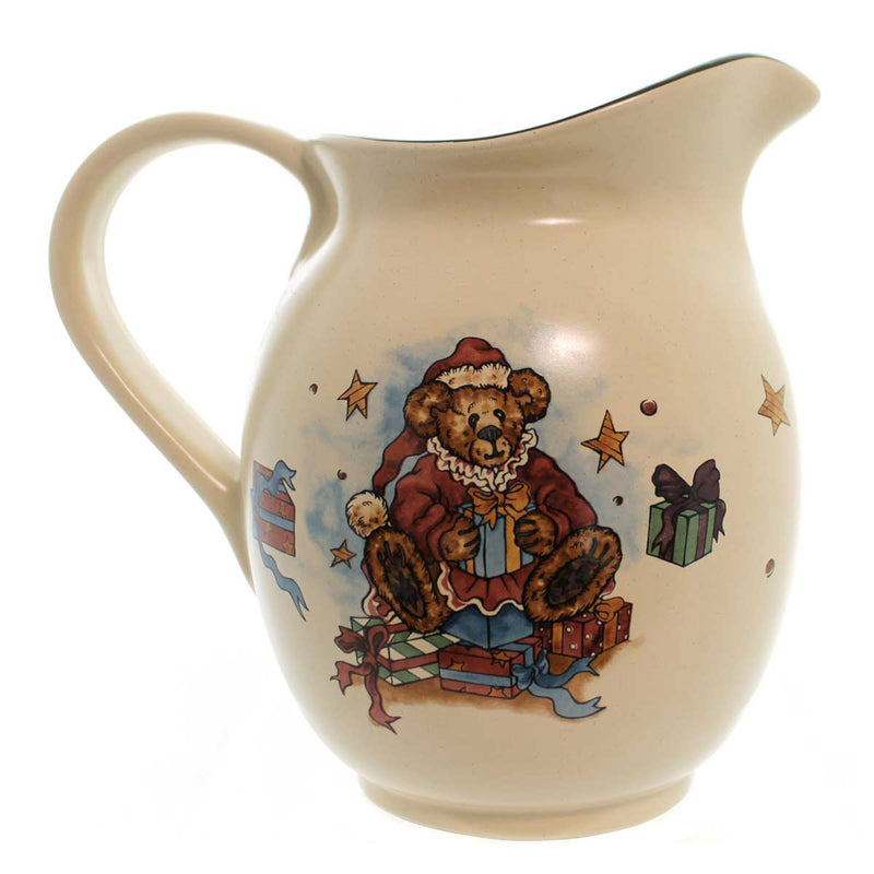 8.50 Inch Pitcher I've Been A Beary Good Bear Christmas Bearware Pottery 62403 (3965)