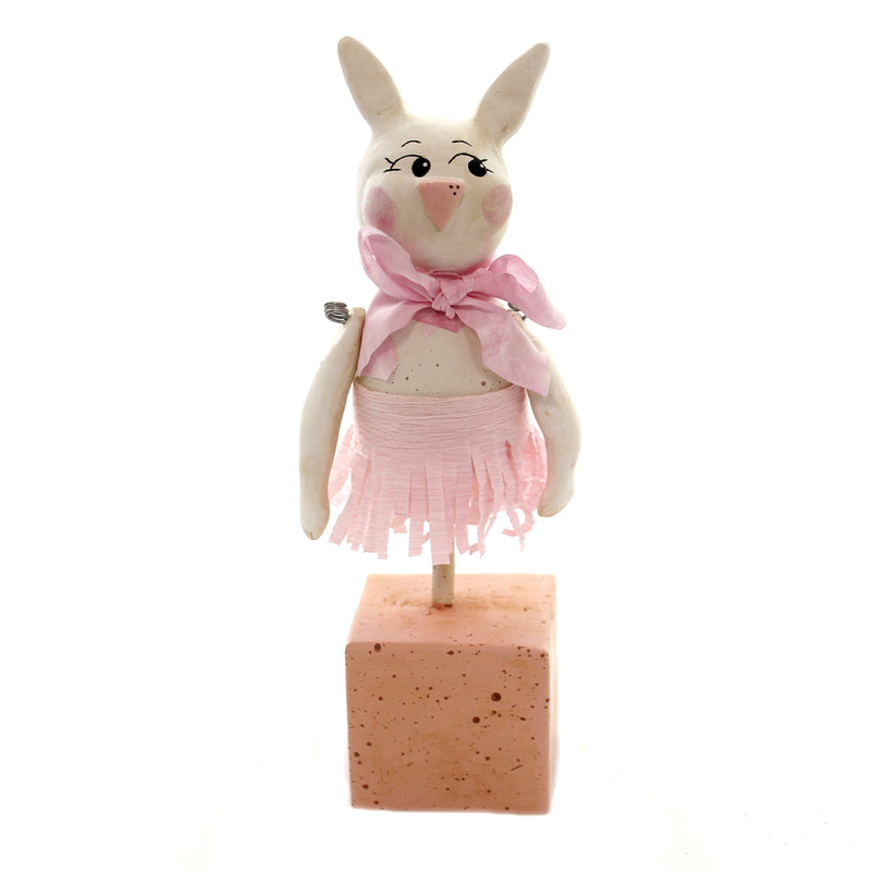 (39914) Lexi Grenzer Peony Bunny, 7.25 Inch, Rabbit Crepe Paper Skirt 72075