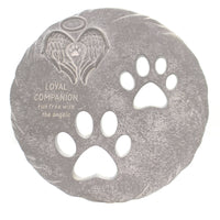 (40186) Home & Garden Pet Memorial Step Stone, 9.75 Inch, Sympathy Paw Print 12063..