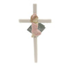 (40227) Roman Praying Girl Cross, 7.50 Inch, Delicate Soft Hues 57029G