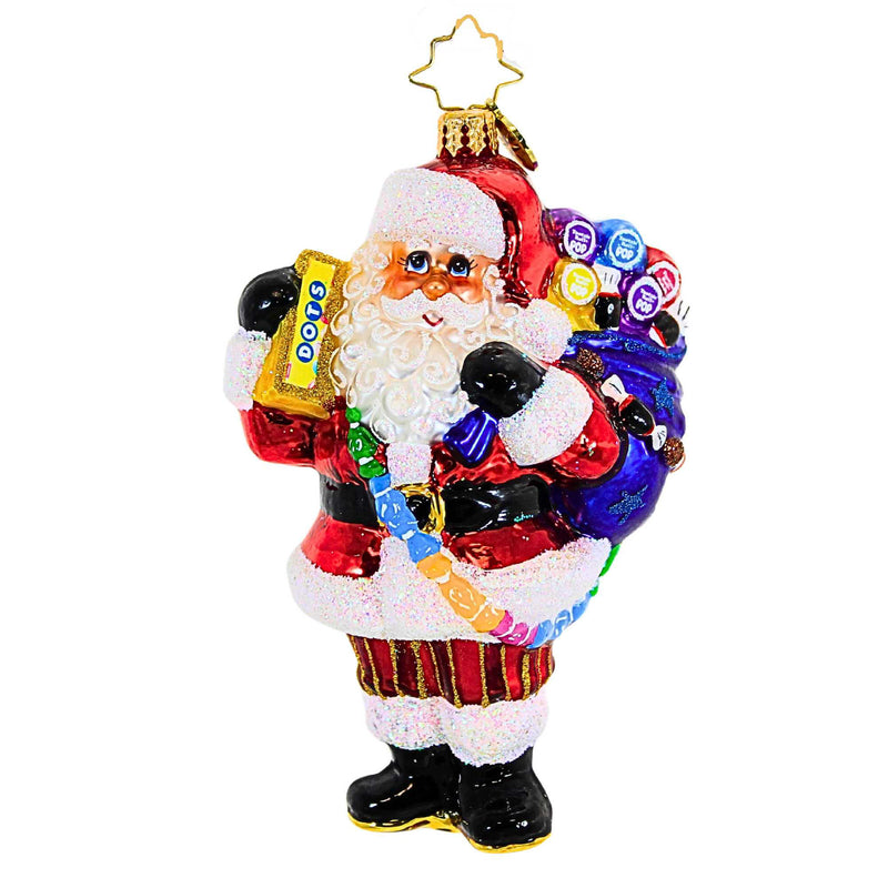 (40478) Christopher Radko Company Santa Has A Sweet Tooth, 5.00 Inch, Tootsie Roll® 1019633