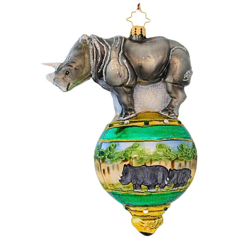 Christopher Radko Company Rambunctious Rhino - - SBKGifts.com