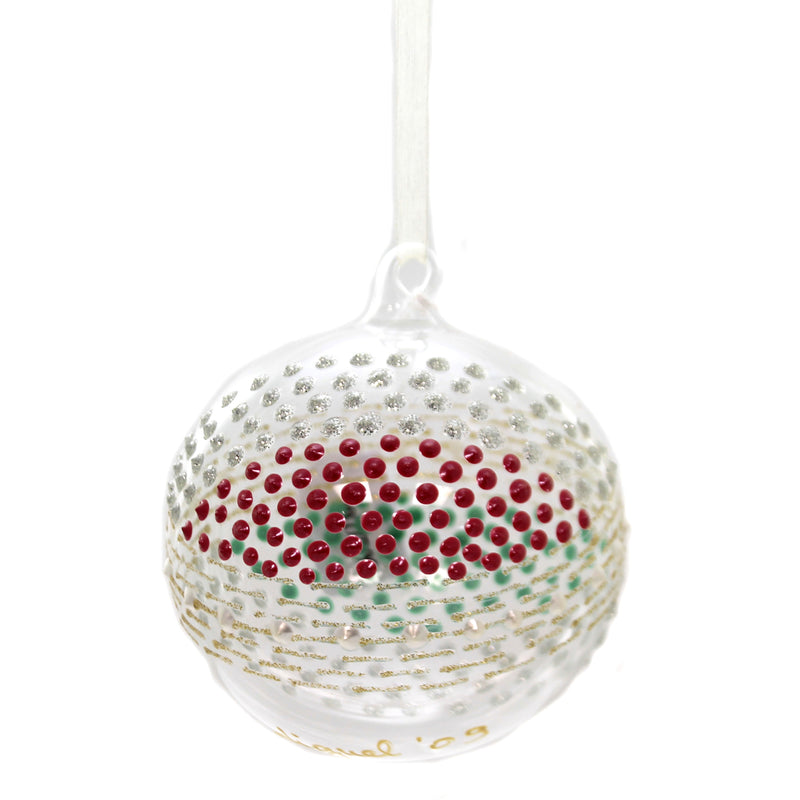 (40661) Holiday Ornaments Christmas Code, 4.00 Inch, Italian 207D09