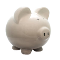 (40746) Child To Cherish Gray Ombre Piggy Bank, 7.75 Inch, Money Save Baby 3707Gy