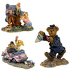 (4078) Boyds Bears Resin Honey And Butch Bearlywed, 2.00 Inch, Bearly-Built Villages Wedding 195261