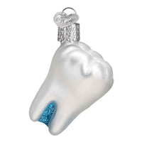 (40887) Old World Christmas Tooth, 2.25 Inch, Dentist Wisdom Ornament 36253.