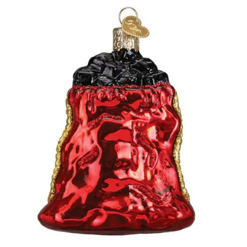 Old World Christmas Bag Of Coal - - SBKGifts.com