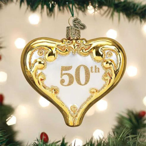 Old World Christmas 50Th Anniversary Heart - - SBKGifts.com