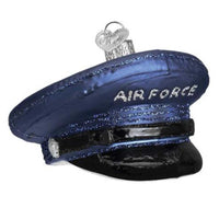 (40911) Old World Christmas Air Force Cap, 2.00 Inch, Aerial Space Warfare 32379