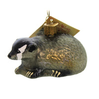 (40929) Old World Christmas Vintage Badger, 2.00 Inch, Victorian Woodland 51009