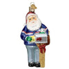 (41051) Old World Christmas Postman Santa, 5.00 Inch, U.S. Mail Delivery 40308