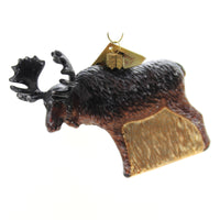 (41052) Old World Christmas Vintage Moose, 4.00 Inch, Woodland Forest Friend 51008