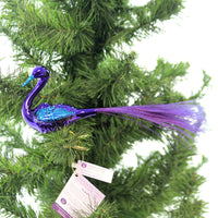 (41112) Inge Glas Glamour Peacock, 3.25 Inch, Bird Clip-On Glorious 10148S019