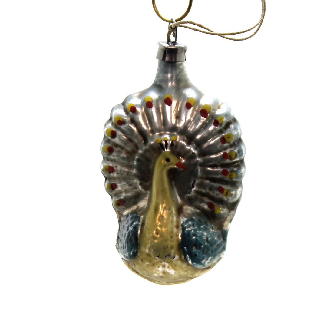 Peacock Glass Ornament