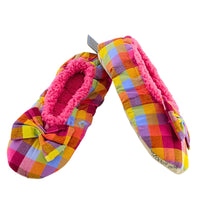 (42082) Snoozies Pink Plaids Sm, 2.00 Inch, Non-Slip Comfy Warm Wplspink  Sm