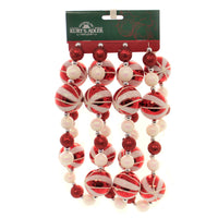 (42249) Kurt S. Adler Glittered Candy Ball Garland, 72.00 Inch, Tree Trimming H9563