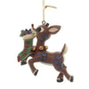 (42469) Jim Shore Rudolph Holding 2019 Stocking, 2.75 Inch, Ornament Dated 6004148