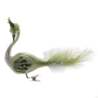 (42537) Golden Bell Collection Green Ombre Clip On Peacock, 4.25 Inch, Ornament Bird Feather Crown Br485