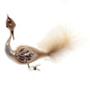 (42546) Golden Bell Collection Brown & Copper Clip On Peacock, 4.25 Inch, Ornament Bird Feather Crown Br486