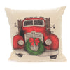 (42610) Christmas Truck With Wreath Pillow, 13.00 Inch, Home Decor Mptruckwreath