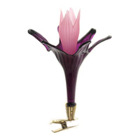 Golden Bell Collection Flower Merlot Clip-On - - SBKGifts.com