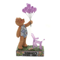 (42950) Jim Shore Squeaky's Family Tree, 8.00 Inch, Teddy Bear Balloons Dog 6005127