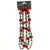 (43019) Christmas Candy Bead Garland W/Red Ball, 96.00 Inch, Tree Decor H2043