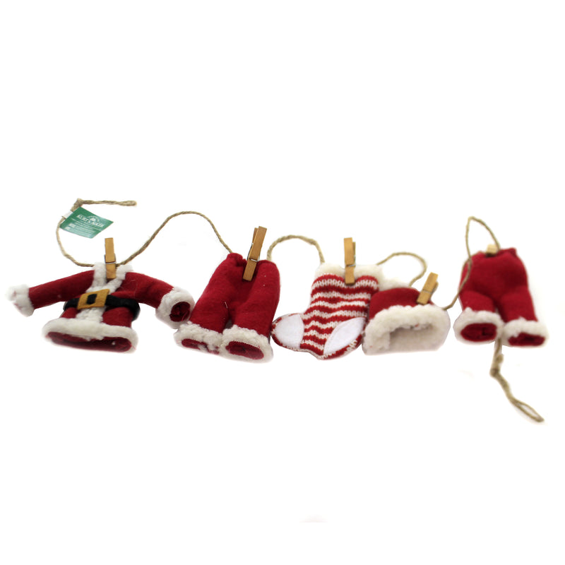 Kurt S. Adler Santa Suit Novelty Garland - - SBKGifts.com