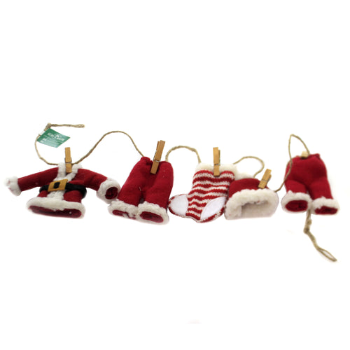 Kurt S. Adler Santa Suit Novelty Garland - - SBKGifts.com