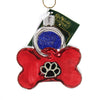 (43093) Old World Christmas Dog Tag, 3.00 Inch, Pets Name Owner Id 32402