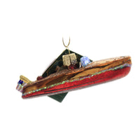 Old World Christmas Classic Wooden Boat - - SBKGifts.com