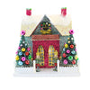 (43504) Cody Foster Merry & Bright Glitter Chalet, 10.50 Inch, Putz House Nutcracker Christmas Hou287