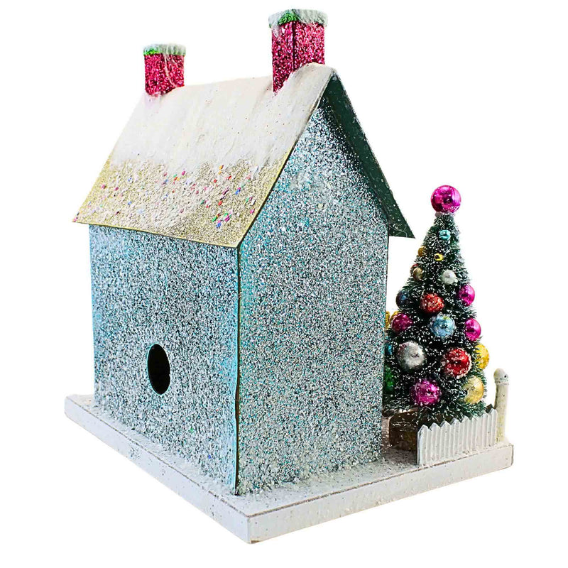 Cody Foster Merry & Bright Glitter Chalet - - SBKGifts.com