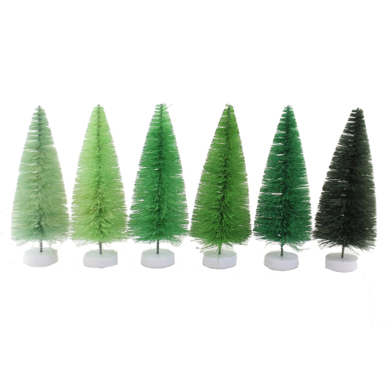 Cody Foster Green Hue Bottle Brush Trees - - SBKGifts.com