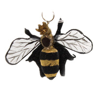 (43560) Holiday Ornaments Queen Bee, 1.00 Inch, Crown Honey Comb Endangered Po2123